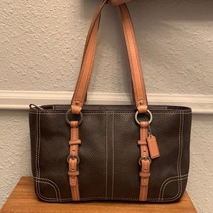 COACH CHELSEA LEATHER ZIP TOTE HANDBAG style #12339